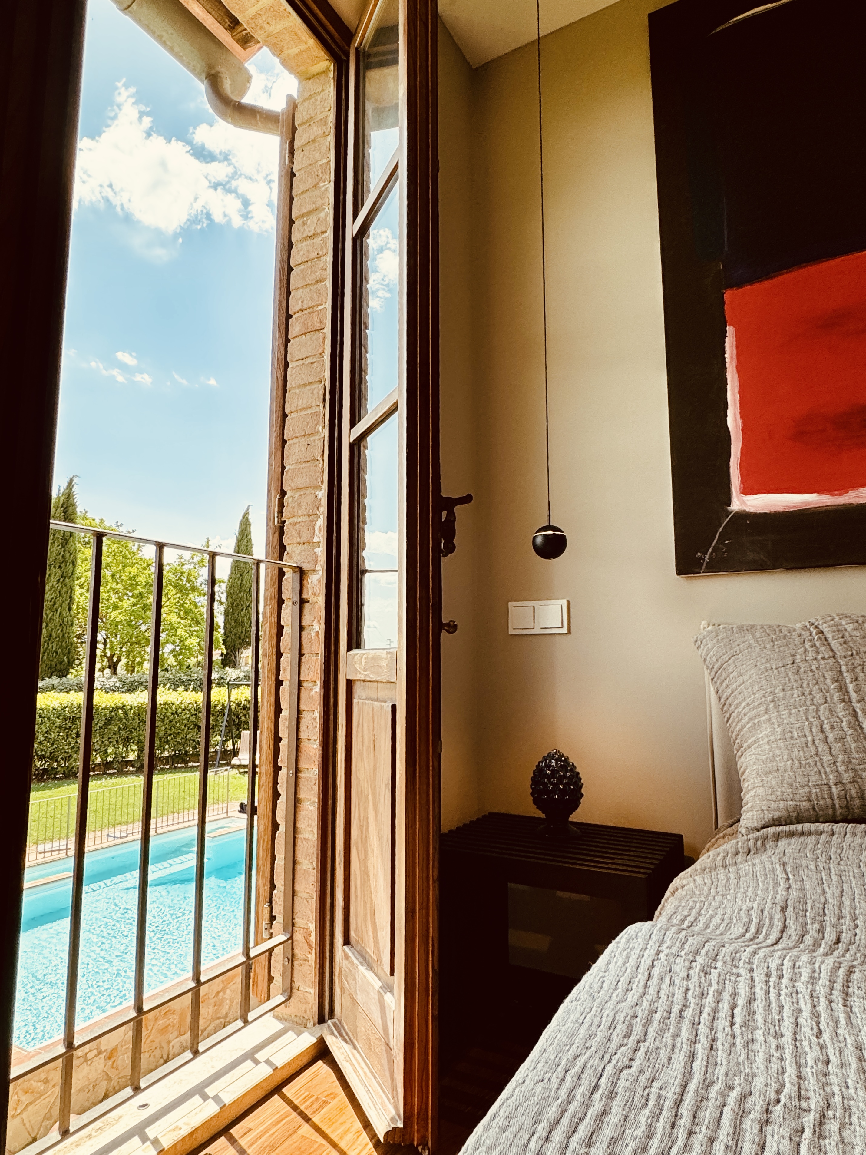 Master Bedroom 1 with Chianti Classico view