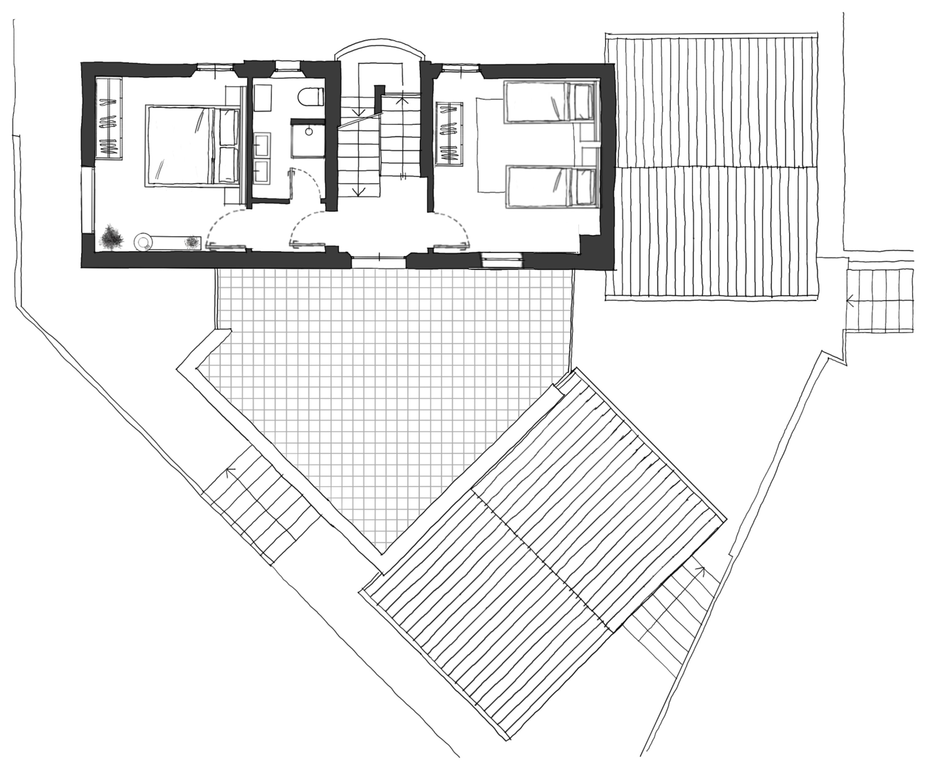First floor plan – Libertas Tuscan Hideaway